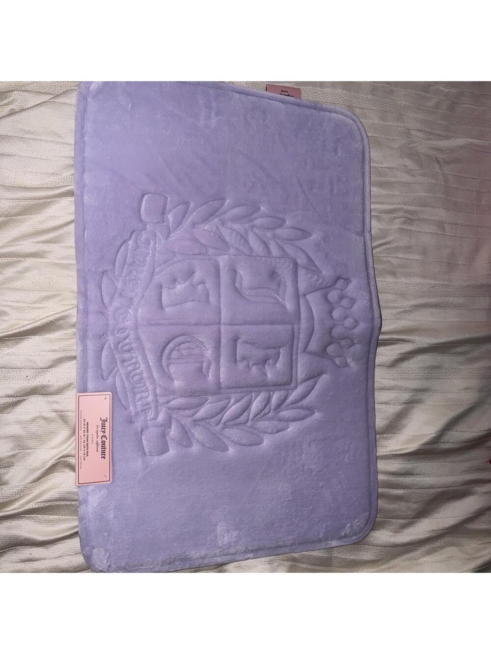 Juicy Couture Memory Foam Bath Mat lavender